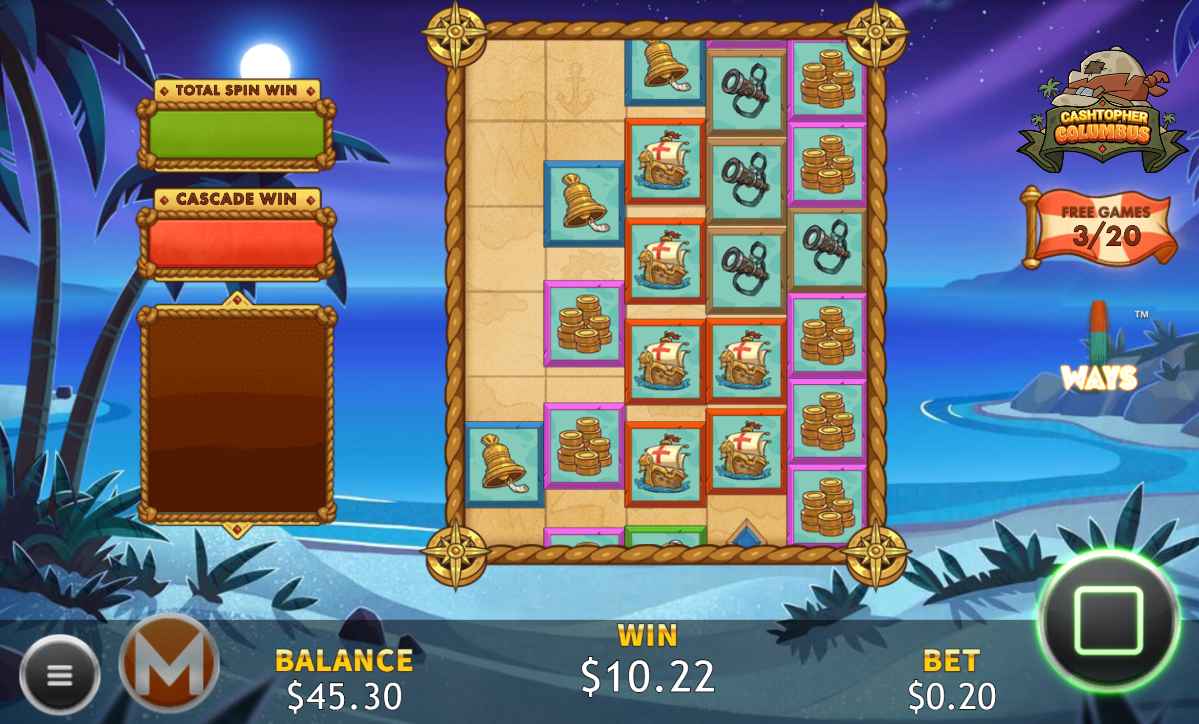 Cashtopher Columbus bonus game