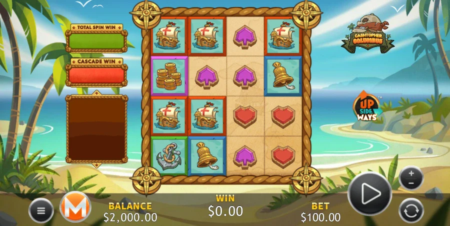 Screenshot of Cashtopher Colombus slot