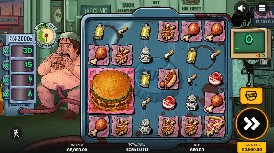 Screenshot of Suck slot free spins