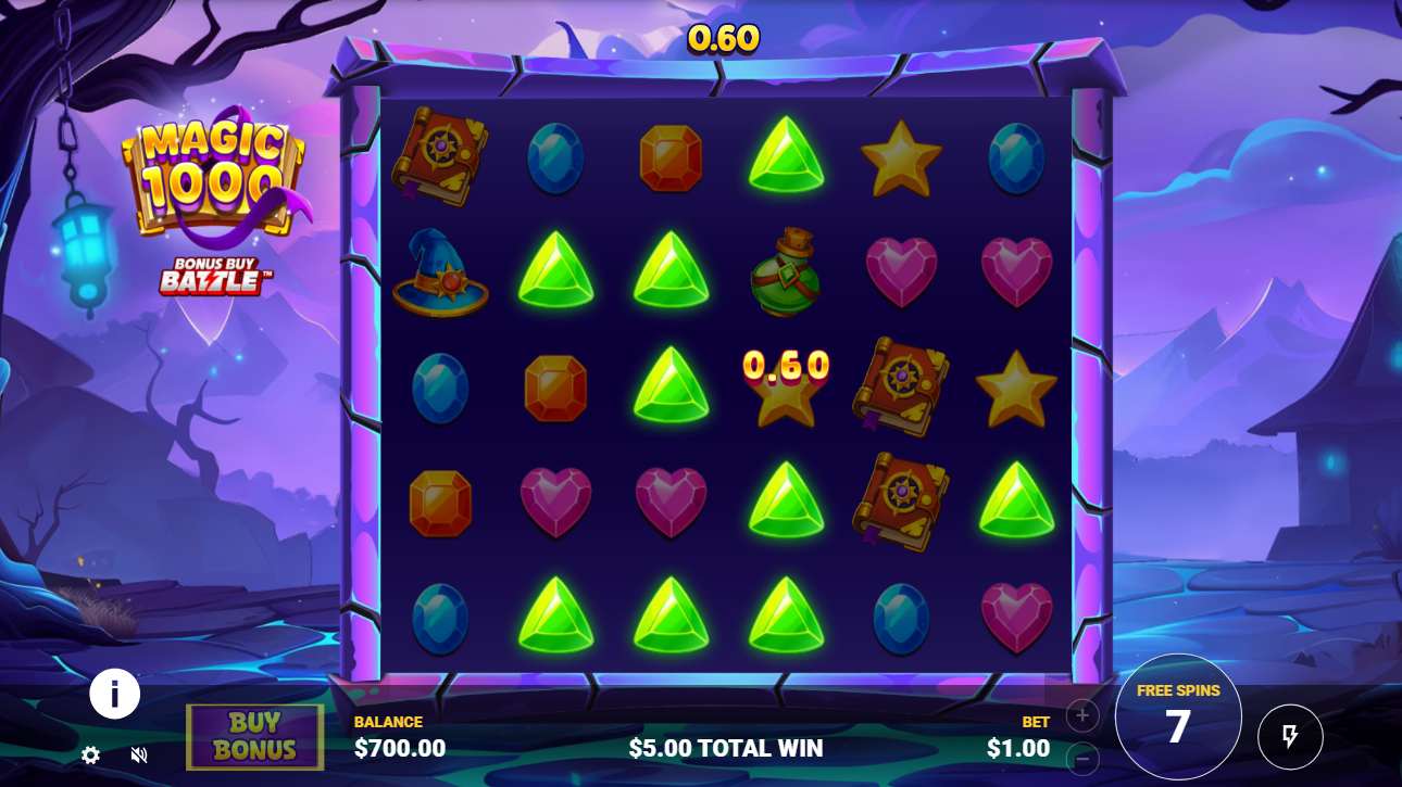 Magic 1000 bonus game