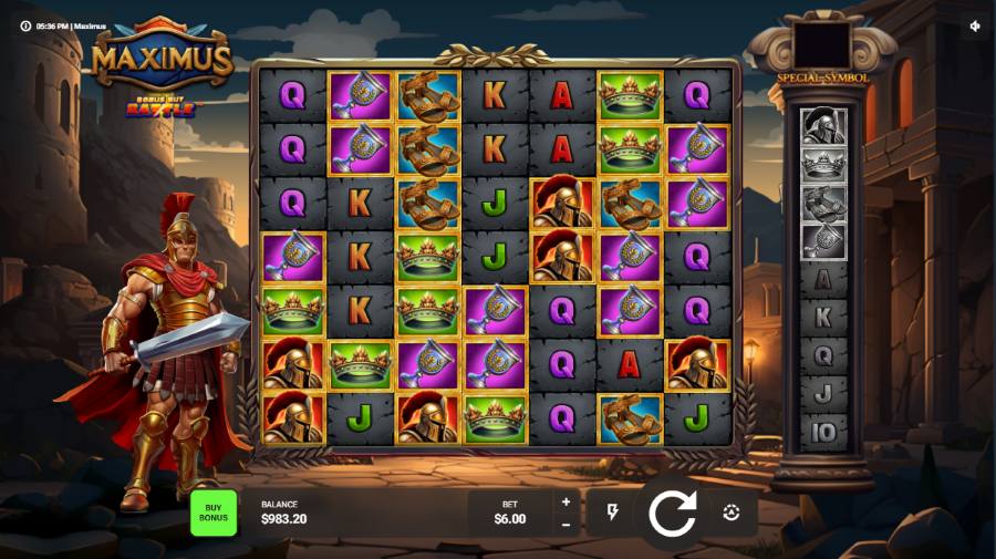 Maximus slot base game