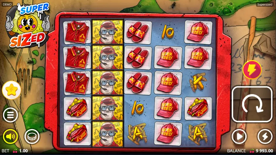 Supersized Slot Base Game