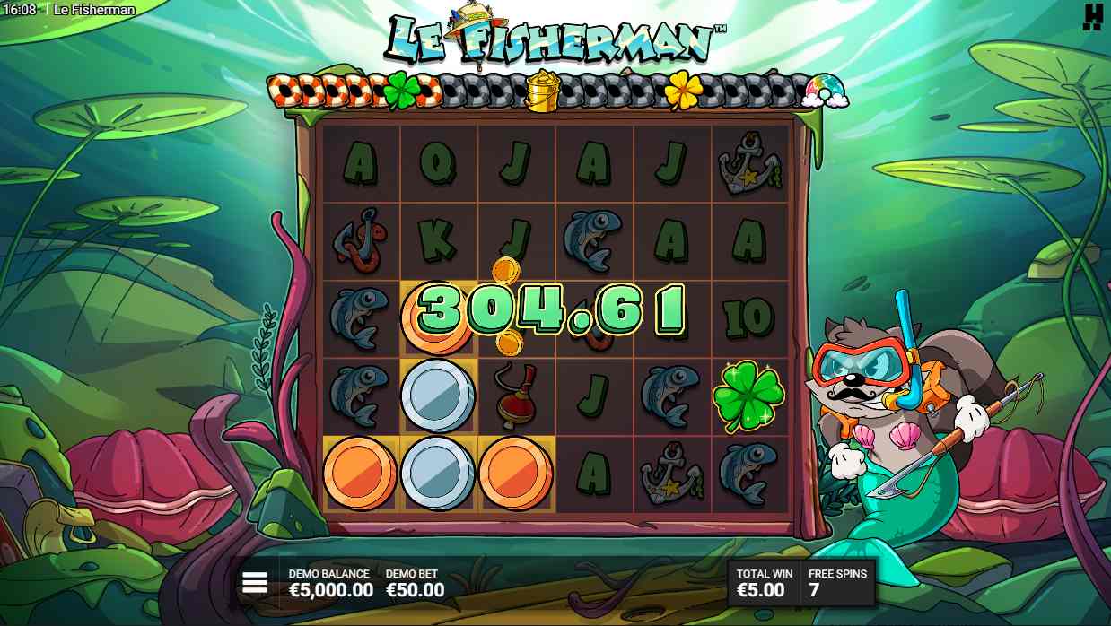 Le Fisherman bonus game