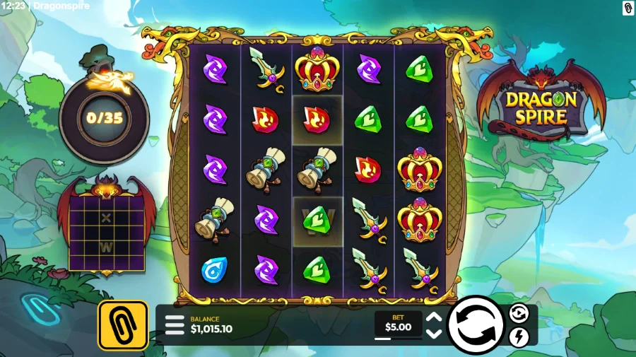 Dragonspire Slot Base Game