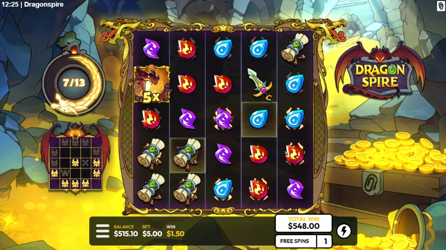 Dragonspire Slot Bonus Game