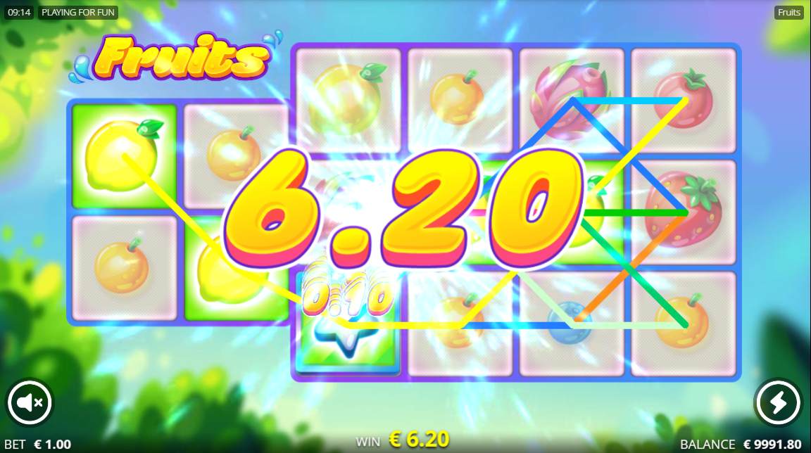 Fruits bonus game
