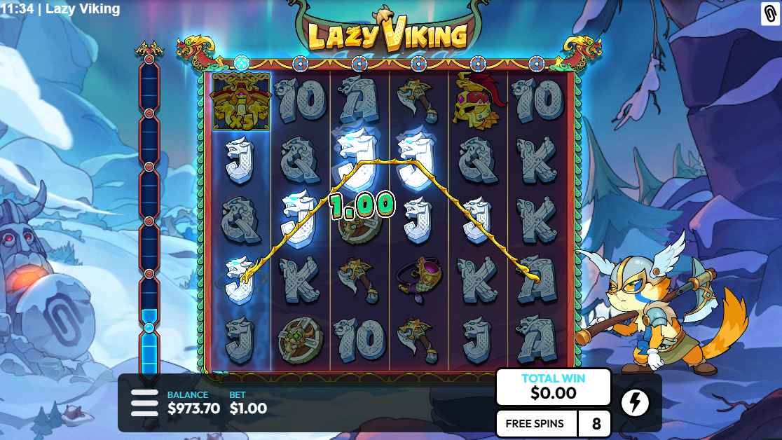 Lazy Viking bonus game