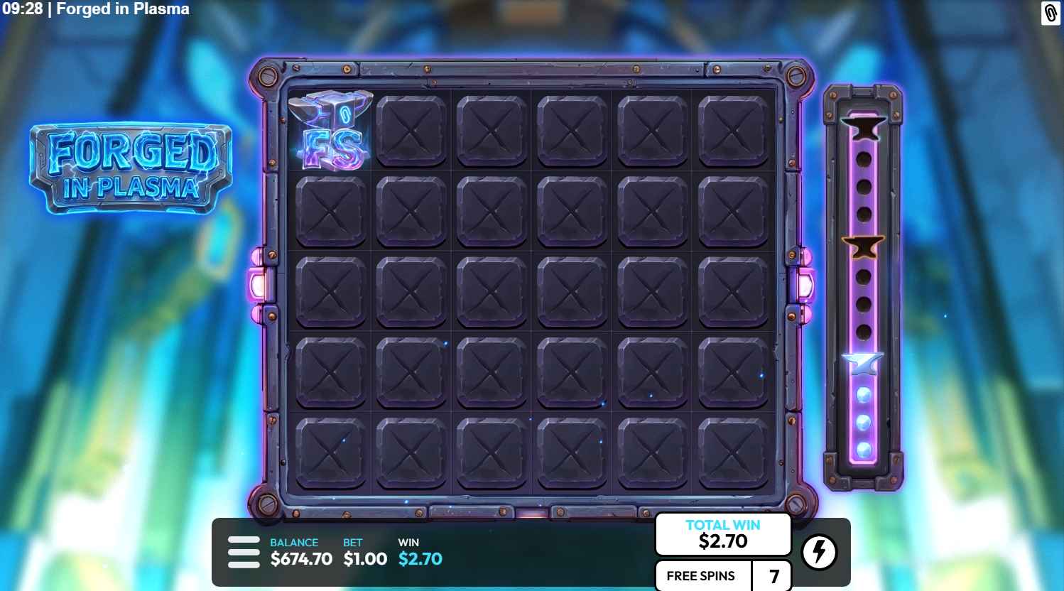 Forged In Plasma bonus game