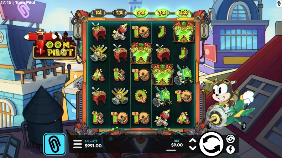 Toon Pilot Slot Base Game