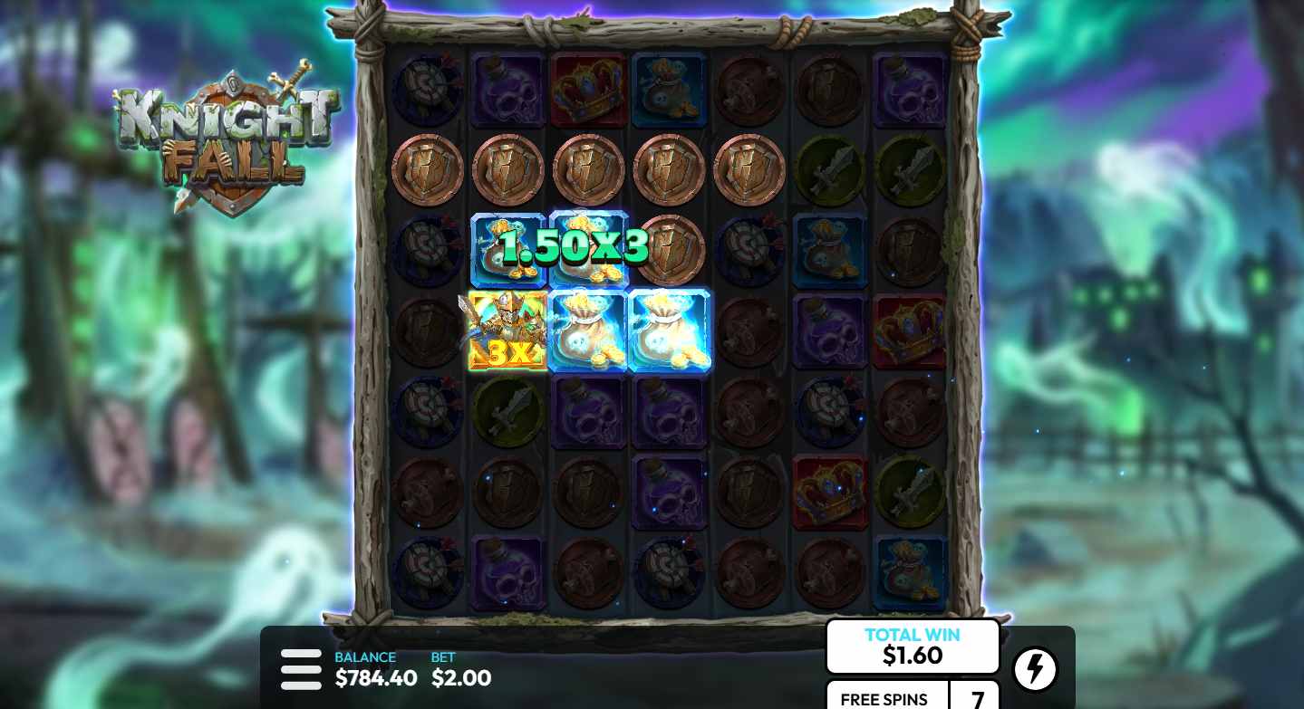 Knight Fall bonus game