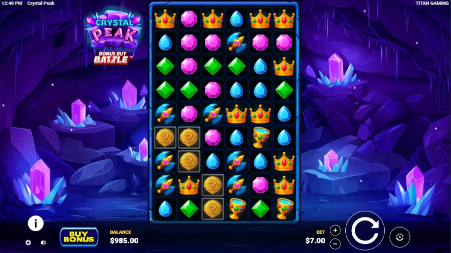 Crystal Peak Slot Base Game