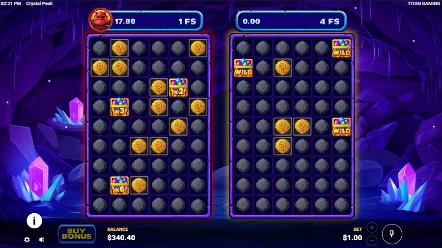 Crystal Peak Slot Bonus Game