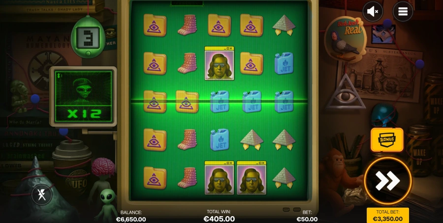 Screenshot of Truth slot free spins