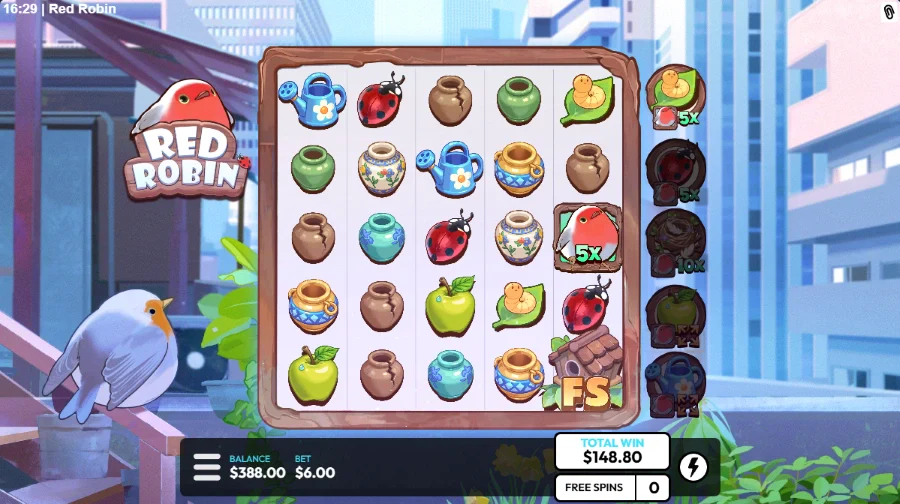 Red Robin Slot Bonus Game