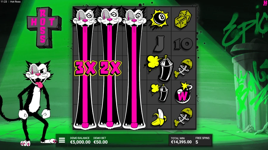 Screenshot of Hot Ross slot free spins
