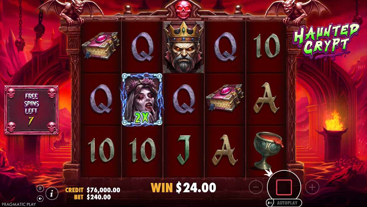 Haunted Crypt bonus game