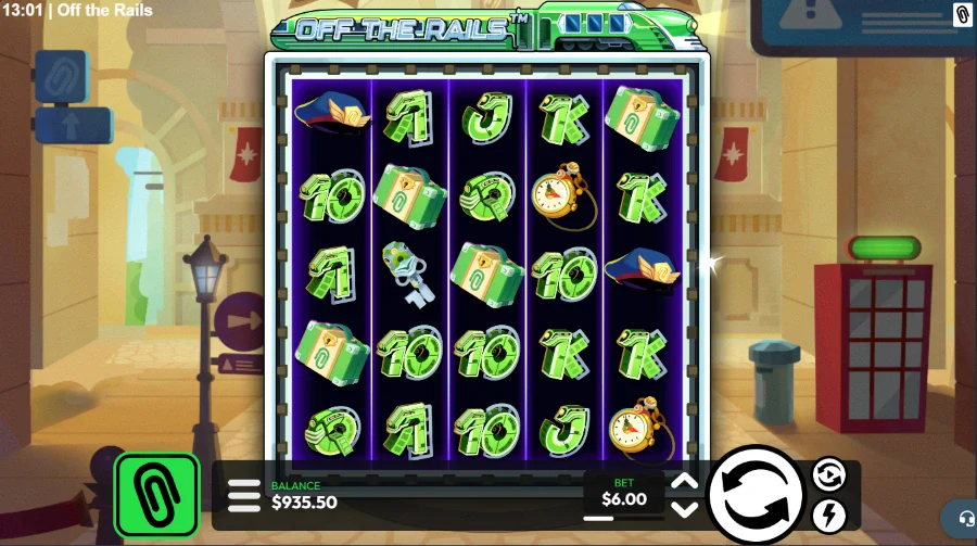 Off the Raiils Slot Base Game