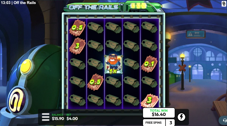 Off the Rails Slot Bonus Game
