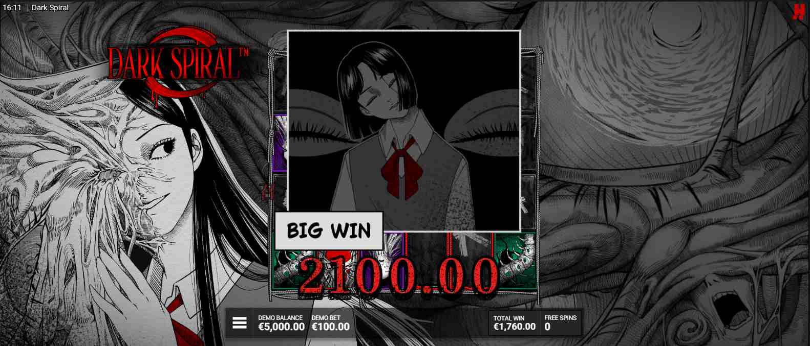 Dark Spiral bonus game