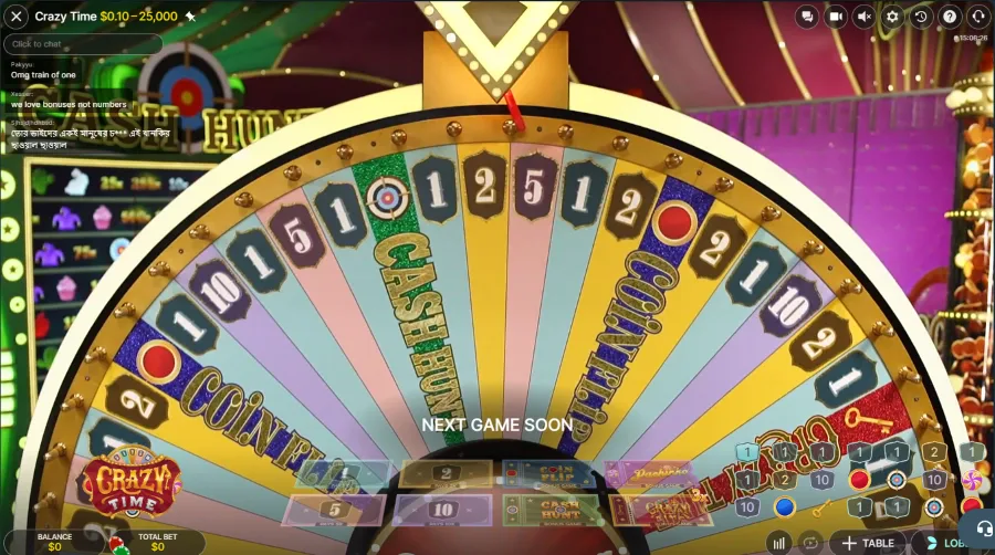 Crazy Time Live Casino Game