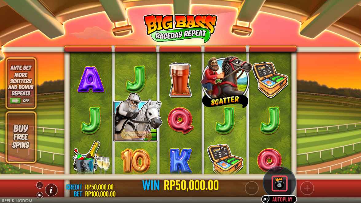 Big Bass Raceday Repeat base game