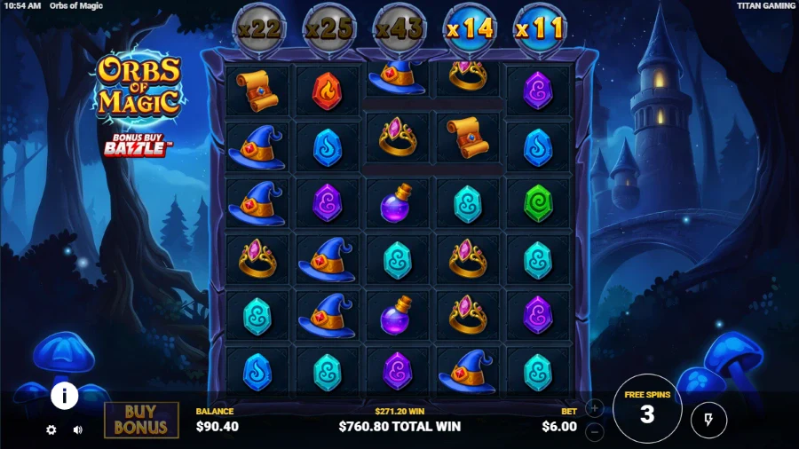 Orbs of Magic Slot Bonus Game