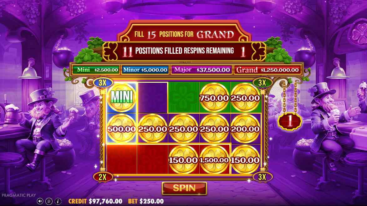 Lucky's Wild Pub 2 bonus game