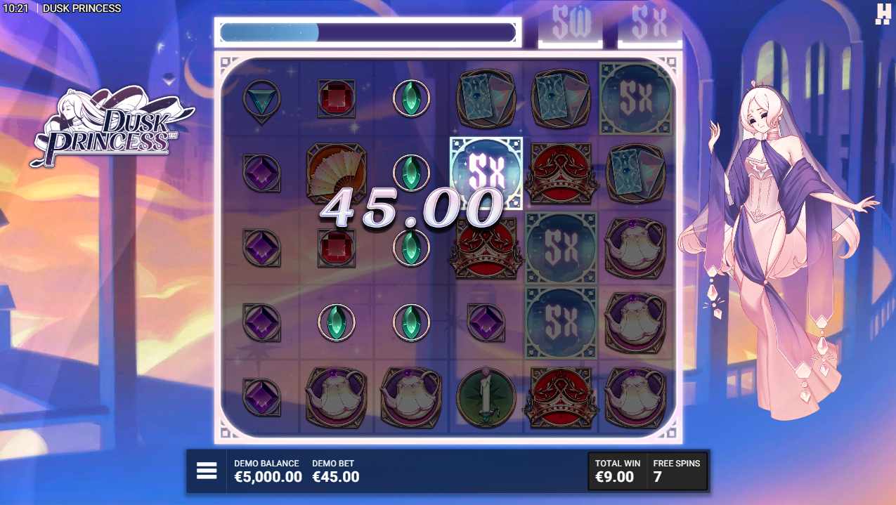 Dusk Princess bonus game