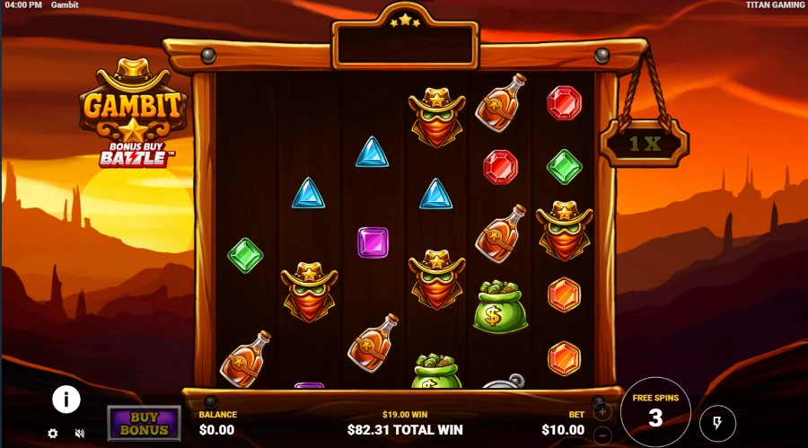 Screenshot Gambit slot free slot