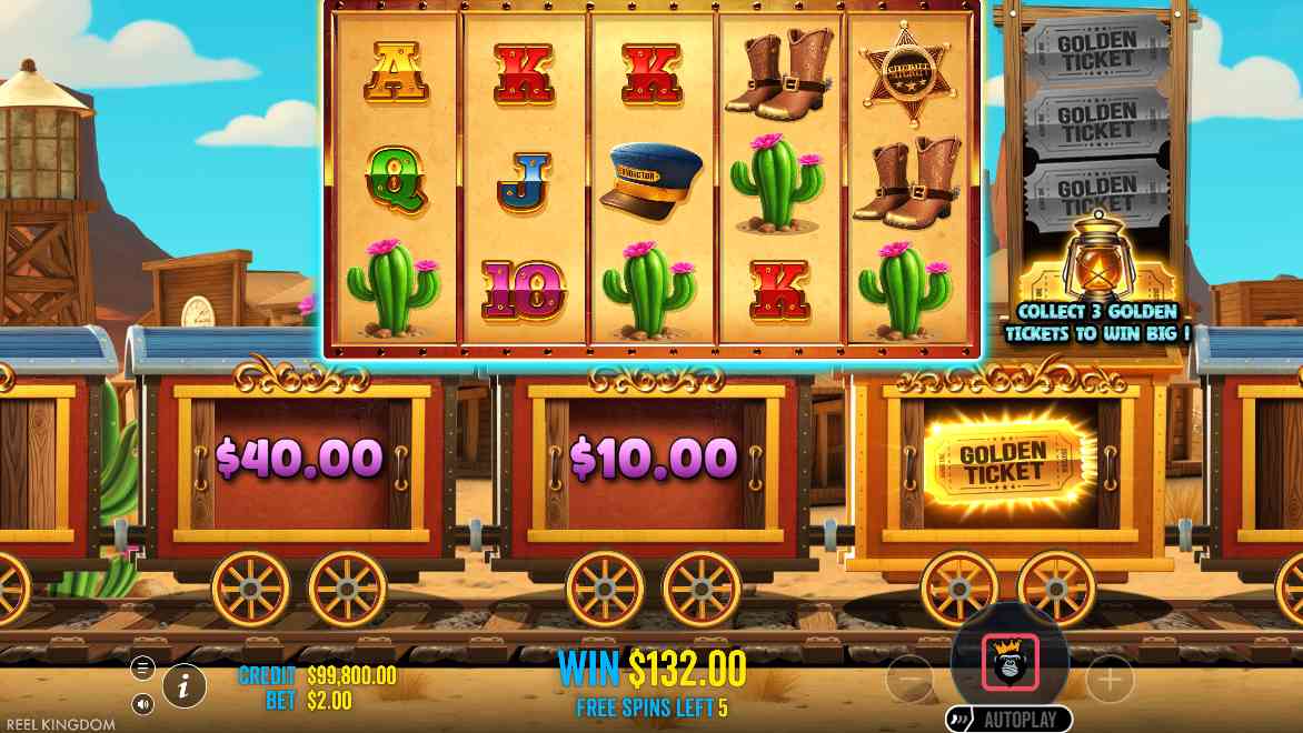 Steamin' Reels bonus game