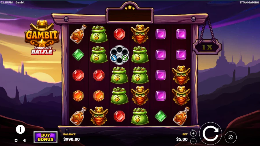 Gambit Slot Base Game