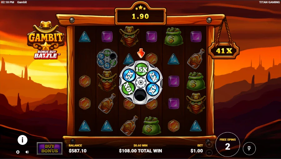 Gambit Slot Bonus Game