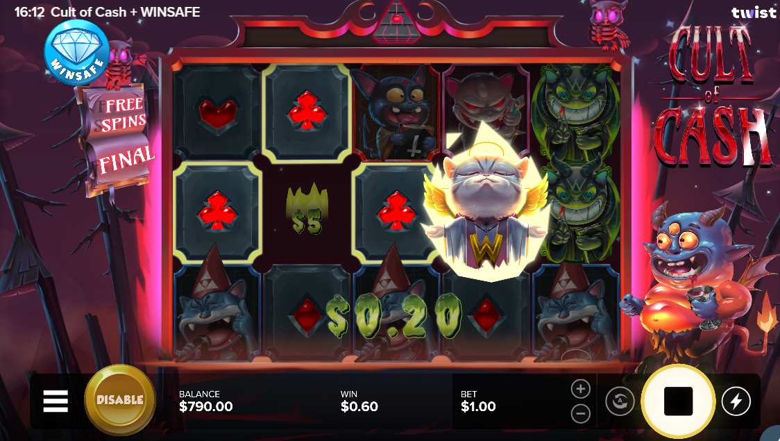 The Cult of Cash bonus game