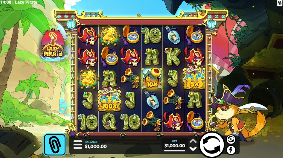 Screenshot of Lazy Pirate slot