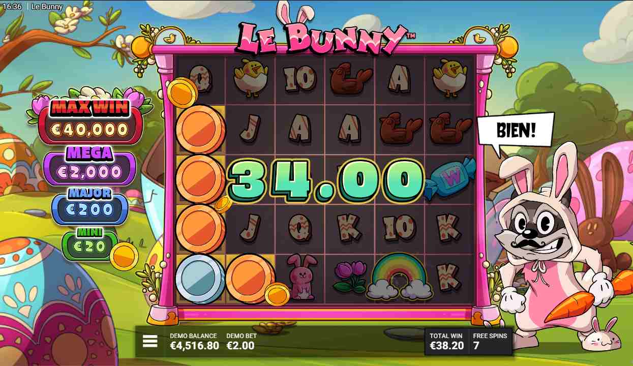 Le Bunny bonus game