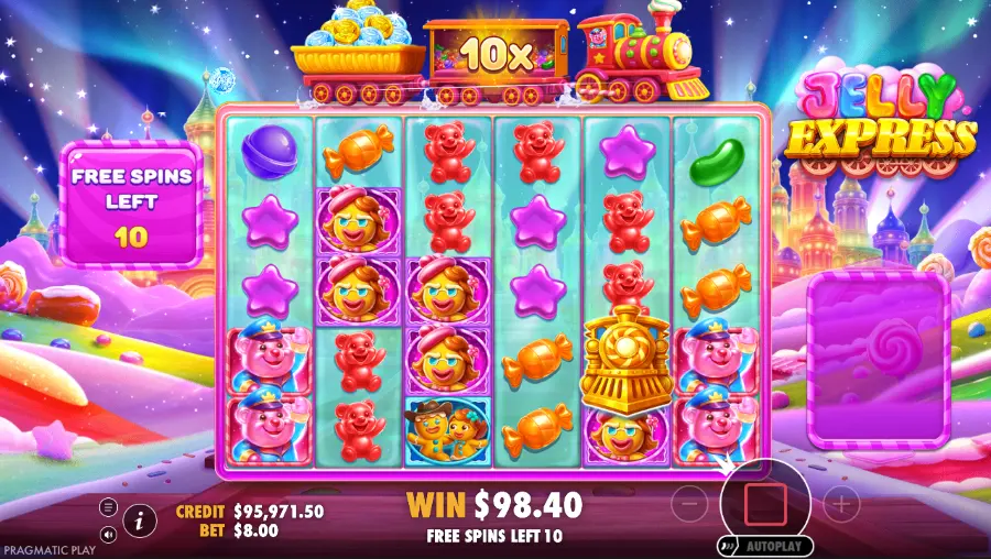 Jelly Express Slot Bonus Game