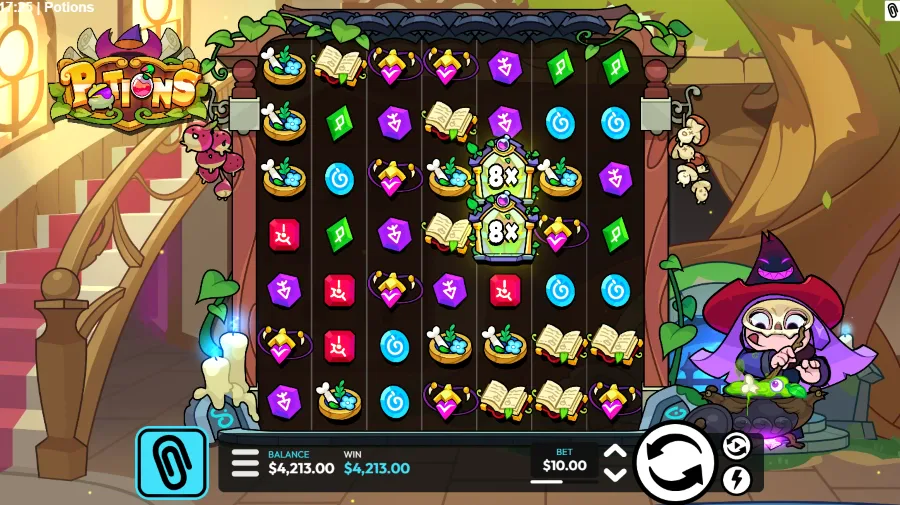 Screenshot of Potions slot