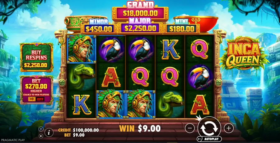 Inca Queen Slot Base Game