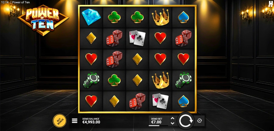 Power of Ten Slot Base Game