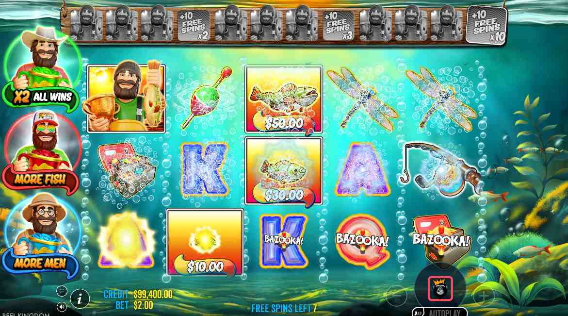 Big Bass Trophy Catch bonus game