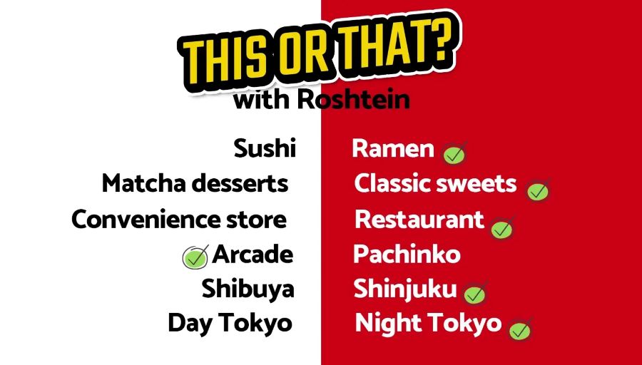 This or That With Roshtein