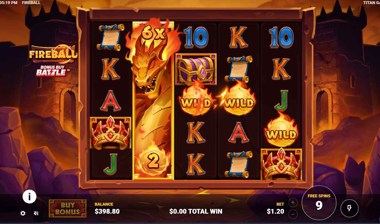 Fireball bonus game