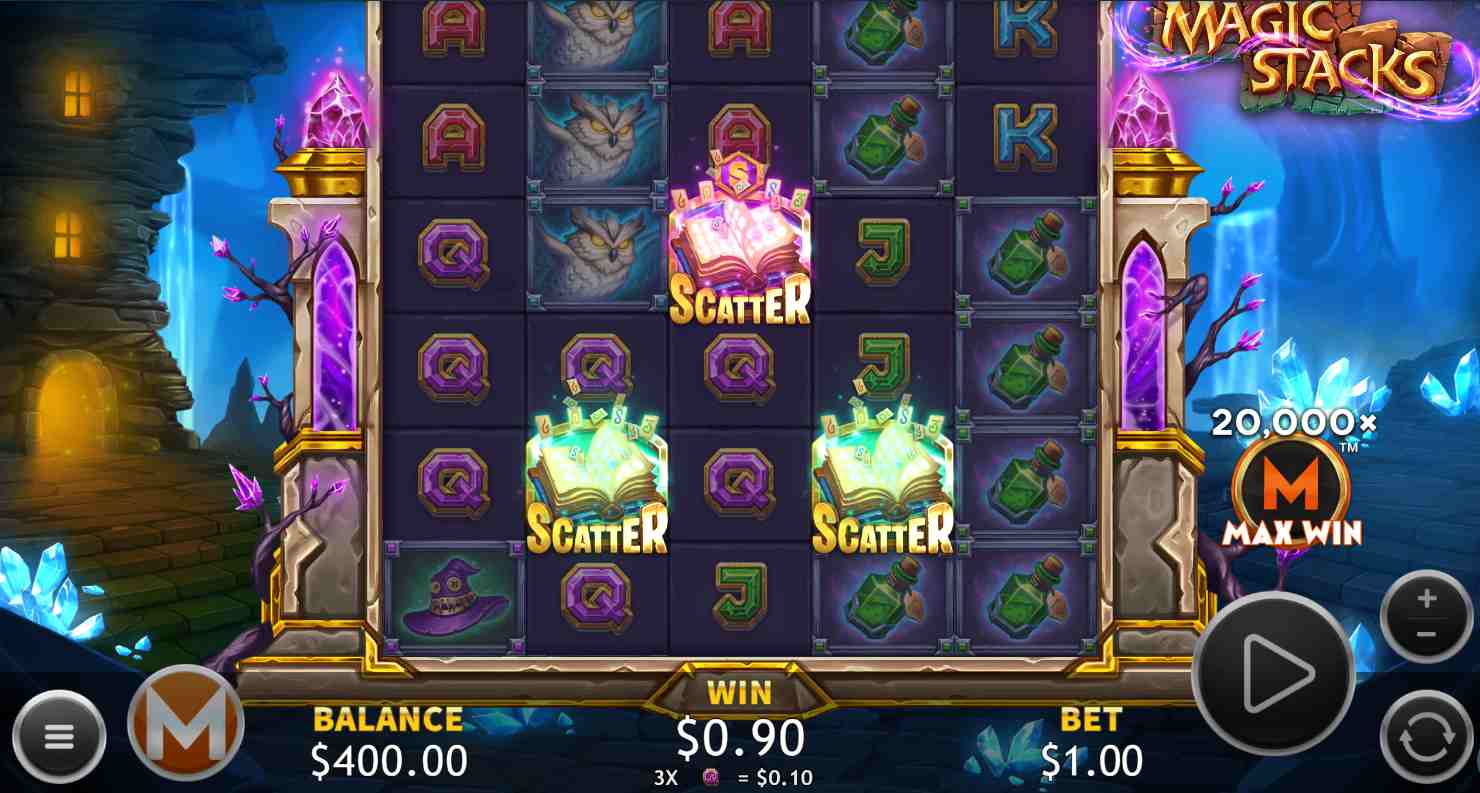 Magic Stacks bonus game