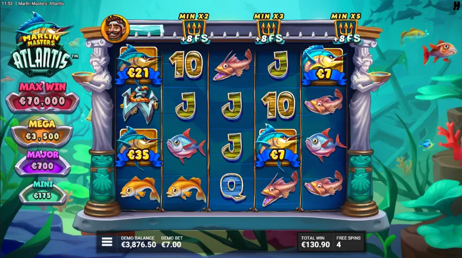 Marlin Masters Atlantis Bonus Game