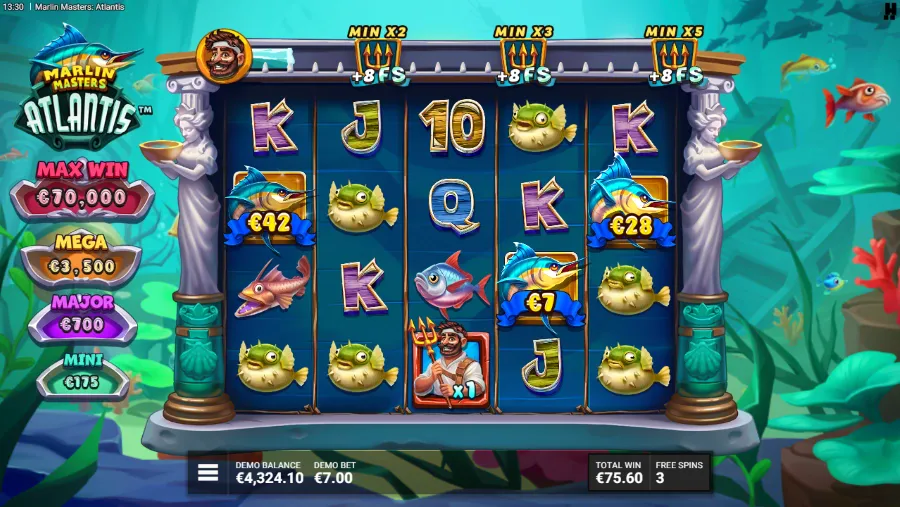 Marlin Masters Atlantis Hacksaw Gaming