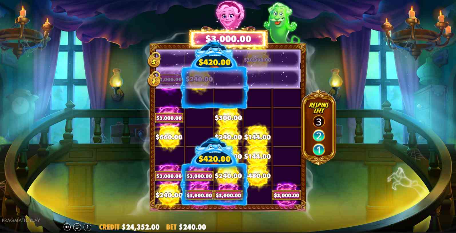 Great Ghosts! bonus game