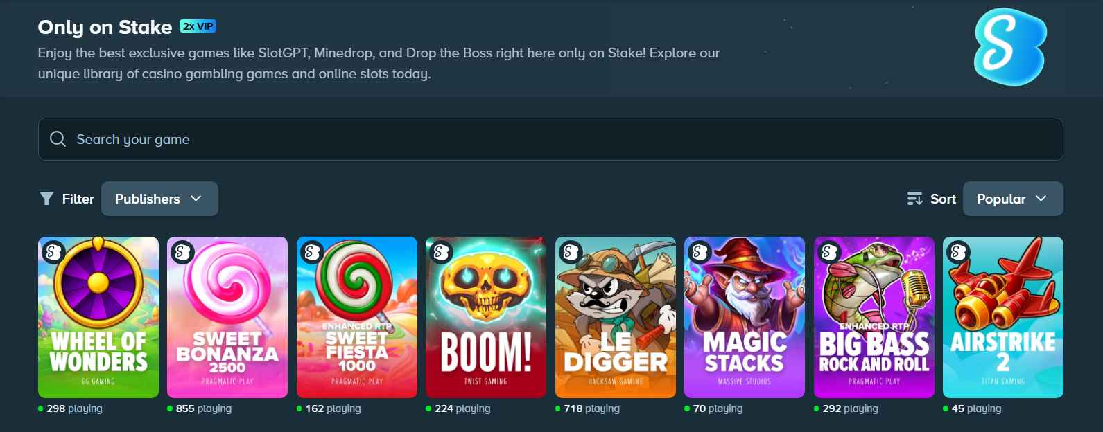 Stake Exclusives