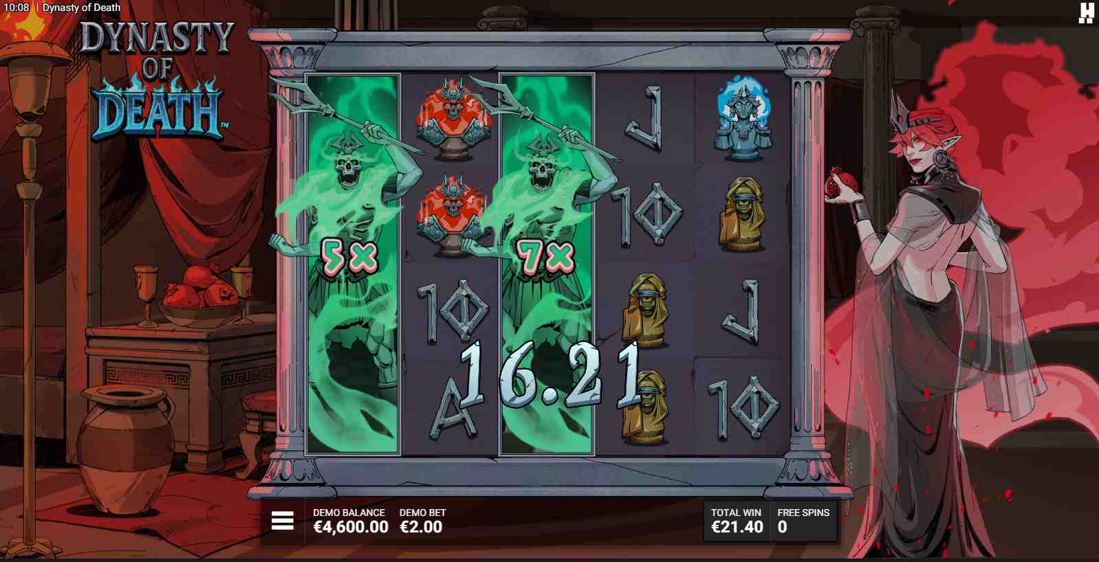 Dynasty of Death bonus game