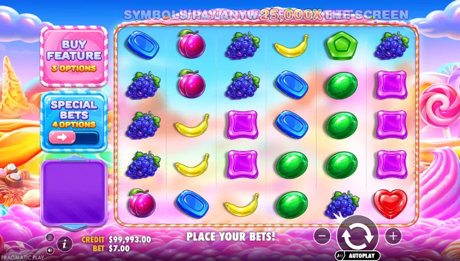 Sweet Bonanza 2500 Slot Base Game