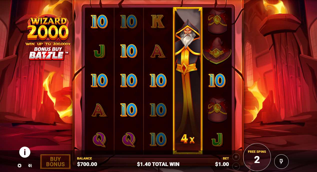Wizard 2000 bonus game